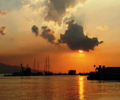 İzmit Marina  & Günbatımı & Hüzmeler