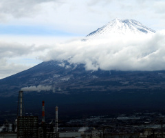 Cloudy Fuji