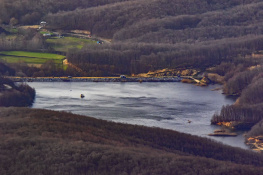 Çataldağ Zirveden Gürece Göletine  Bakış