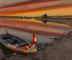 U bein Bridge Mandalay Myanmar