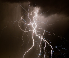Late Monsoon Storm Over Tucson Arizona