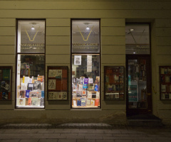 Boghandel på Fiolstræde i København.