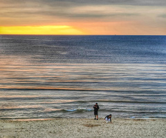 EVENING AT THE BALTIC SEA