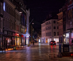 Strøget - Copenhagen by night.