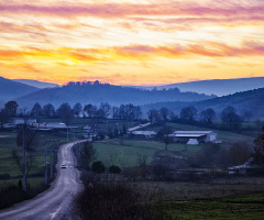 Dallıca Yolunda Gün Batımı