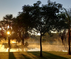Amanhecer no Parque dos Lagos