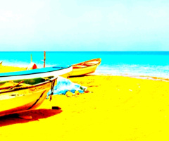 on the fishermen's beach