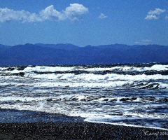 BLUE ... with white 