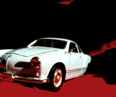 a white toy car
