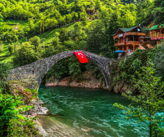 Çinçiva Köprüsü. Fırtına Deresi/ÇAMLIHEMŞİN
