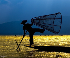inle lake balıkçı