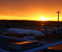 At the airport