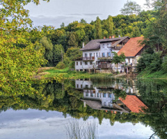 By  the river  side
