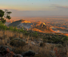 evening in the mountain 