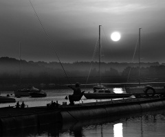 Fishing in the morning