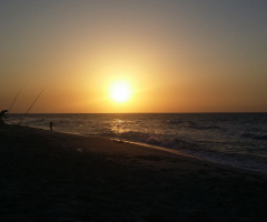Egypt - Alexandria - sunset fishing