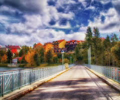 On the bridge