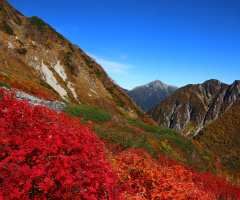 Red and mountain