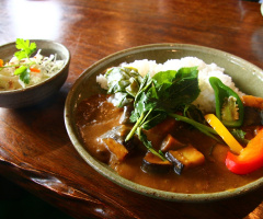 Vegetable curry rice