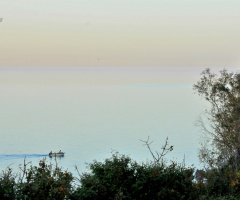 yellow cloud over the sea ..