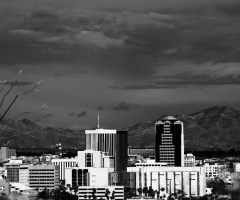 Infrared Tucson In Black And White  3/8/16