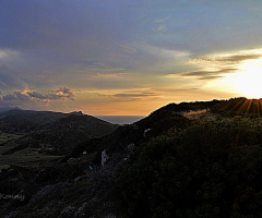 sunset in the mountain 