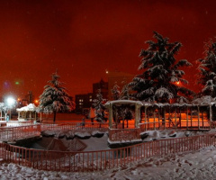 Miniciks Hayatlar Belyazı danoramik Karlı Parkı 