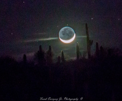 Tucson Moon Set  -  1/17