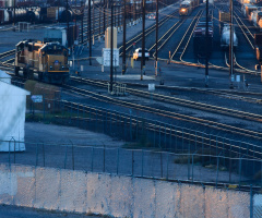 Steel Rails And Box Cars