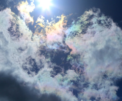 iridescent clouds