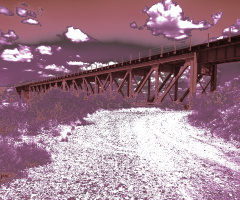 Cienega Creek Railroad Crossing In Vail Arizona