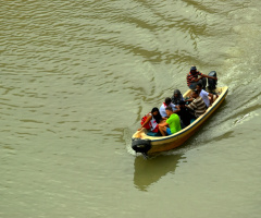 A journey by boat