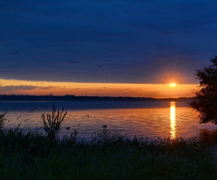 ...sunrise over the lake