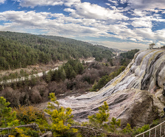 Akkayalar Travertenleri Panorama