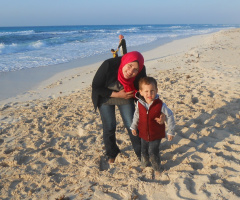 Egypt  - North coast   - Daughter & Grandson