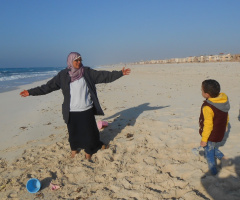 Egypt  - North coast   - grandmother & kids