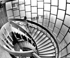 Fish Eye/Spiral Stairs