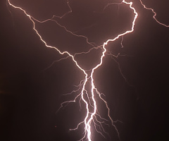 Electricity In A Desert Evening Summer Sky