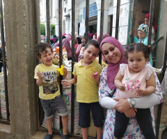 Family  after  the Eid Prayer 