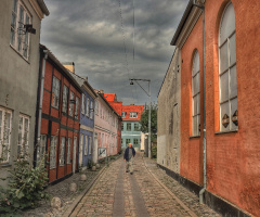 Street in Helsingør - Denmark