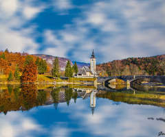 Lake Bohibj Slovenia