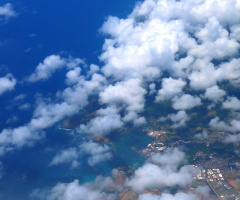 From the sky