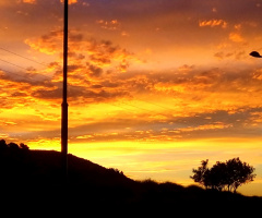 Orange Sunset, Orange Clouds