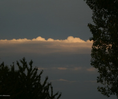 Evening sky in early August
