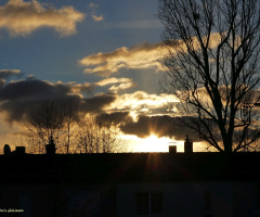 sunrise this morning, Karlsruhe / Germany