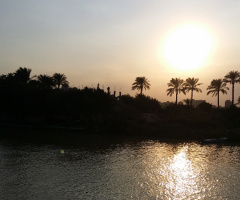 Egypt  - Cairo  - NILE RIVER  SUNSET 