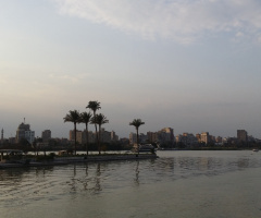 Egypt  - Cairo  - NILE RIVER  SUNSET 