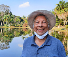 Retrato com paisagem 