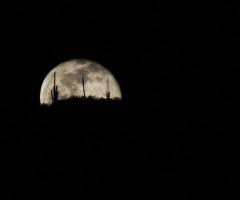 Full Moon In Tucson Arizona