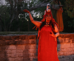 Mayan Godess At Xcaret Eco Park In Playa Del Carmen Mexico